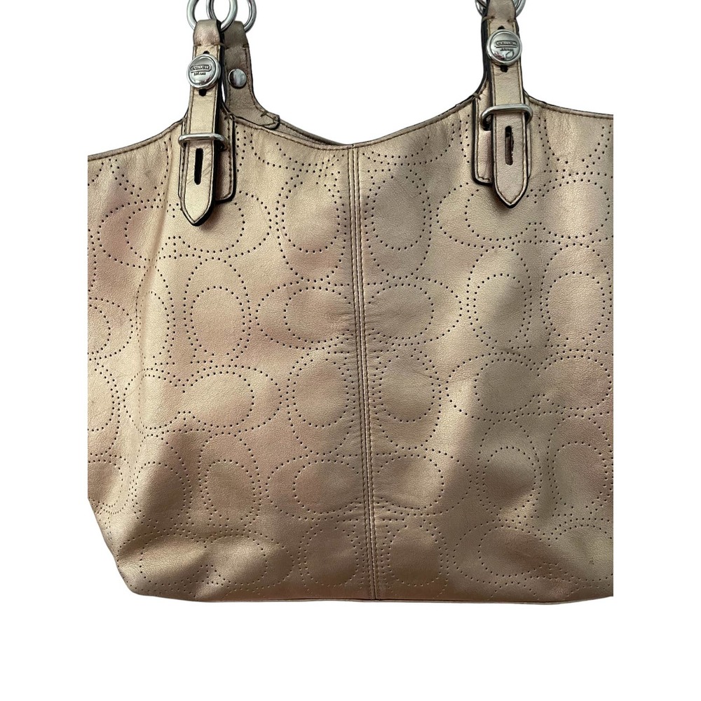 Coach Gold Signature Bag - Picture 2 of 9